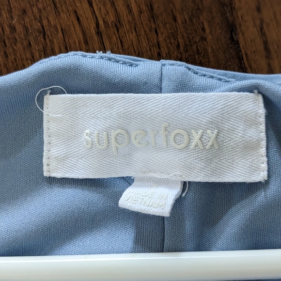 Light Blue Stretch Tie Waist Midi Dress (Size Small) - Picture 5 of 10